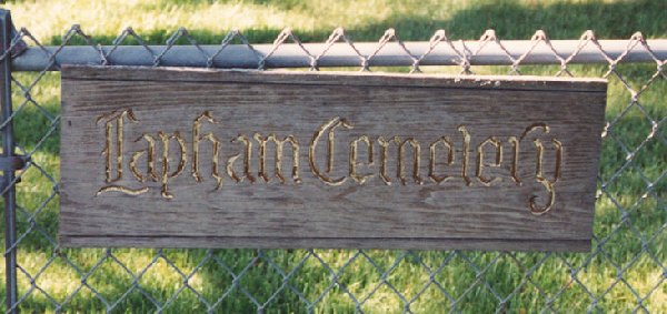 Lapham Cemetery Sign