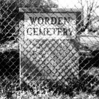 The entrance to the Worden Cemetery in Worden, Washtenaw Co., MI