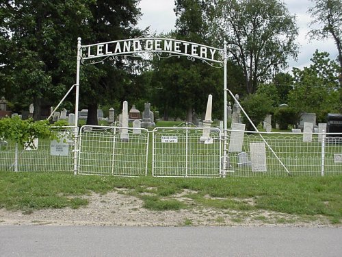 Picture of the Leland Cemetery entrance