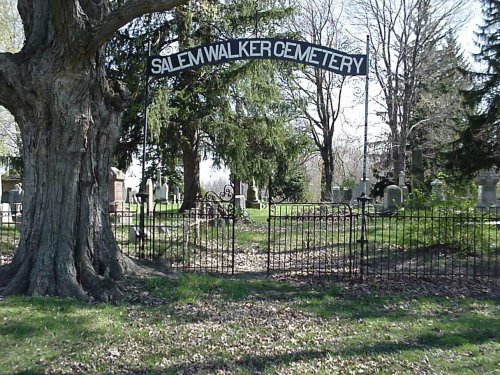 Picture of the Salem Walker cemetery gated entrance